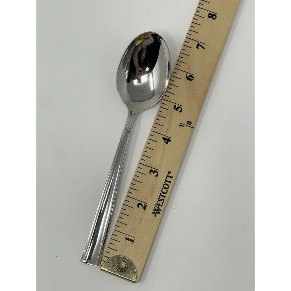 Oneida All American Stainless Forever Place Dinner Soup Spoon 6 7/8” Set Of 4